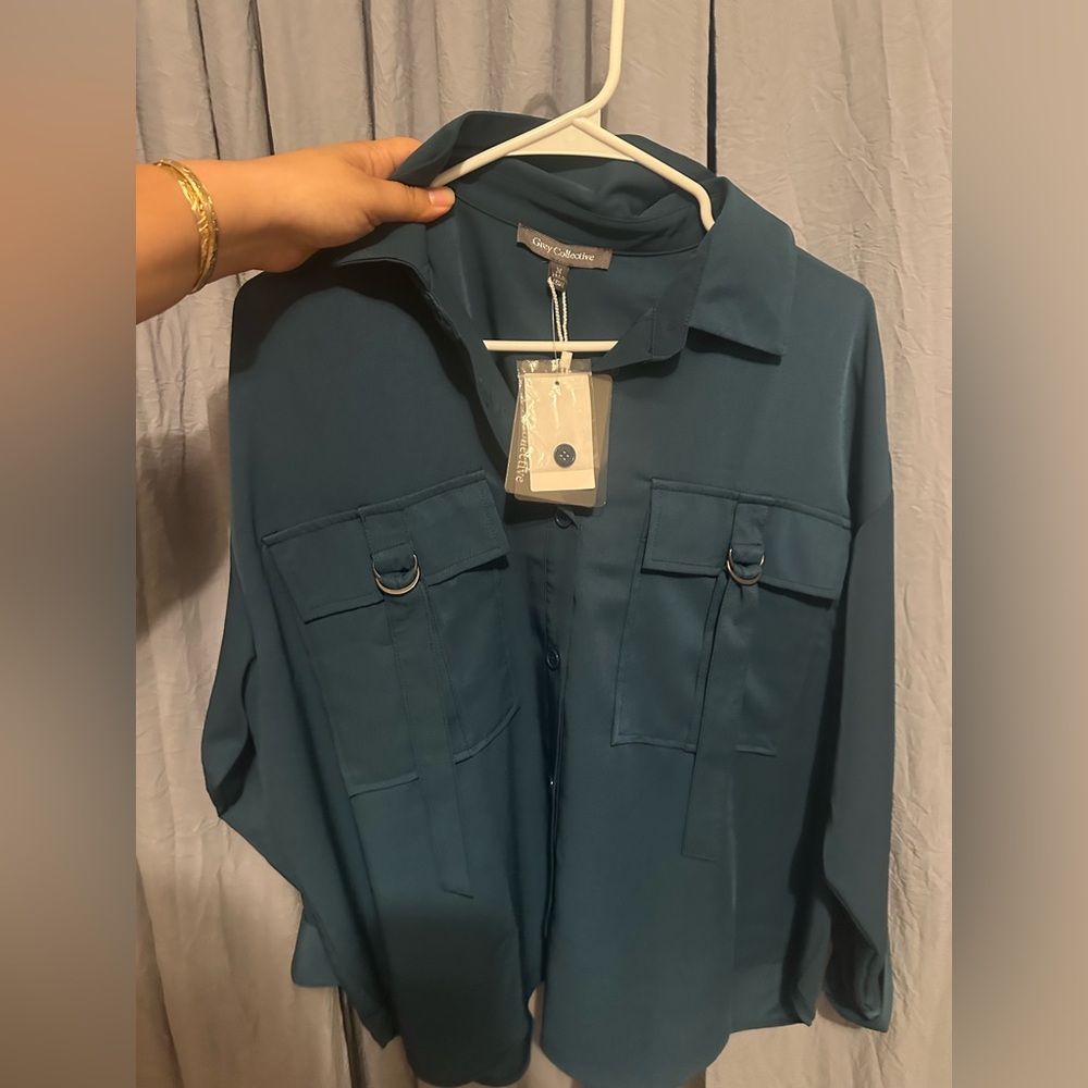 Grey Collective Teal Blazer NORDSTROM RACK